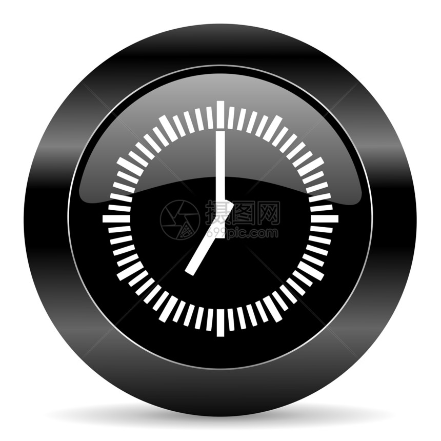 时间图标计时器倒数手表警报电话电脑历史小时闹钟商业图片