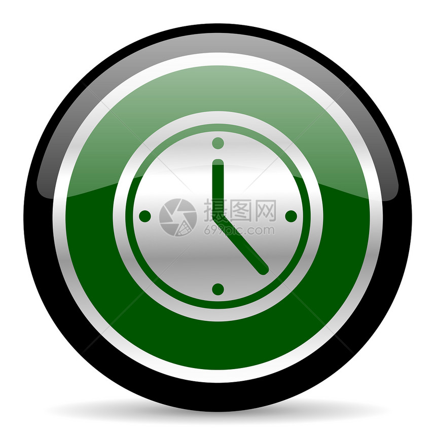 时间图标插图闹钟警报手表定时计时器小时倒数按钮圆圈图片
