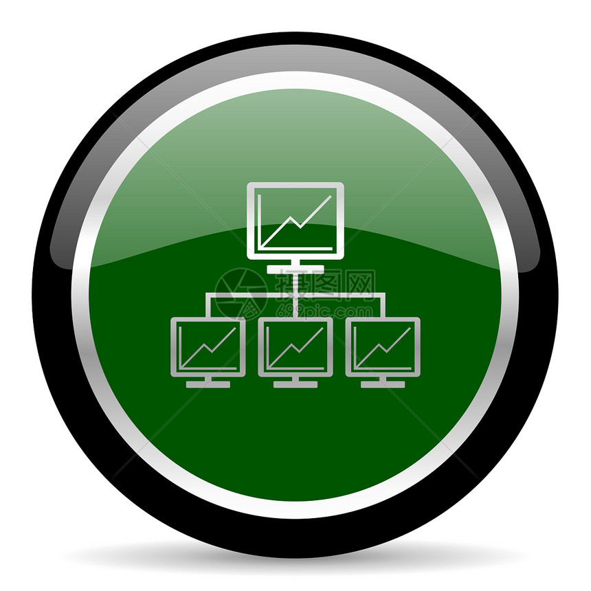 网络网络图标电讯全球团体通讯电脑圆圈社区按钮绿色宽带图片