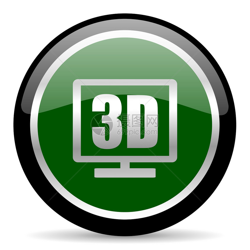 3d 显示图标运河网络日程屏幕电影居住圆圈展示视频监视器图片