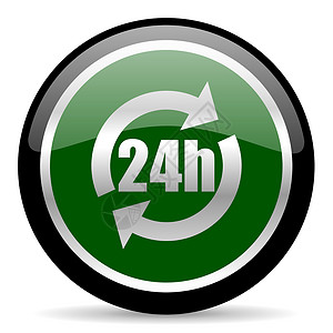 24h 图标服务运输营销小时中心销售插图送货库存圆圈背景图片