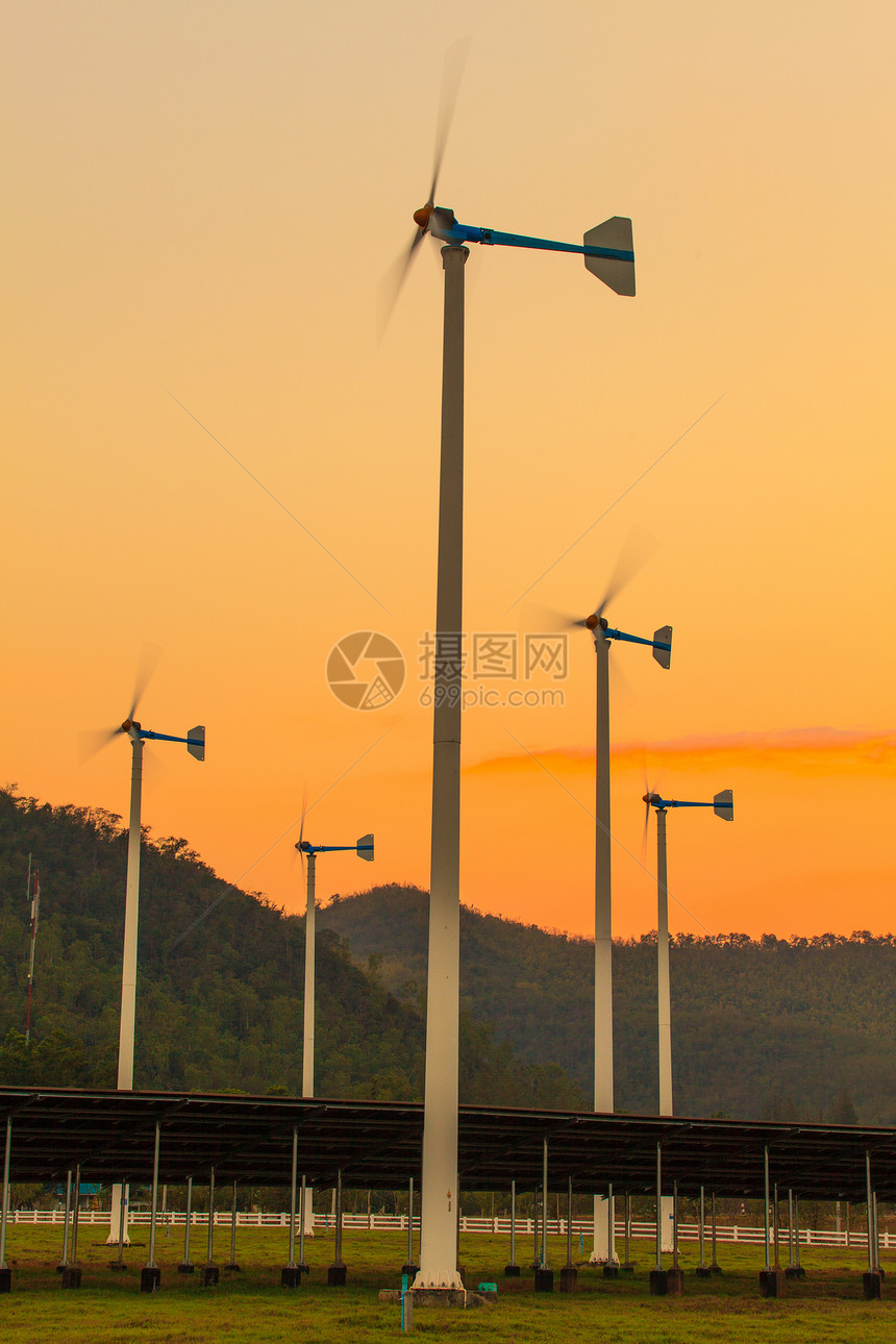 风力涡轮机场地全球绿色工业农场植物天空活力力量技术图片