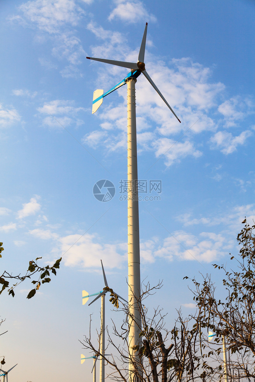 风力涡轮机场地全球活力生态发电机环境绿色创新技术风车图片