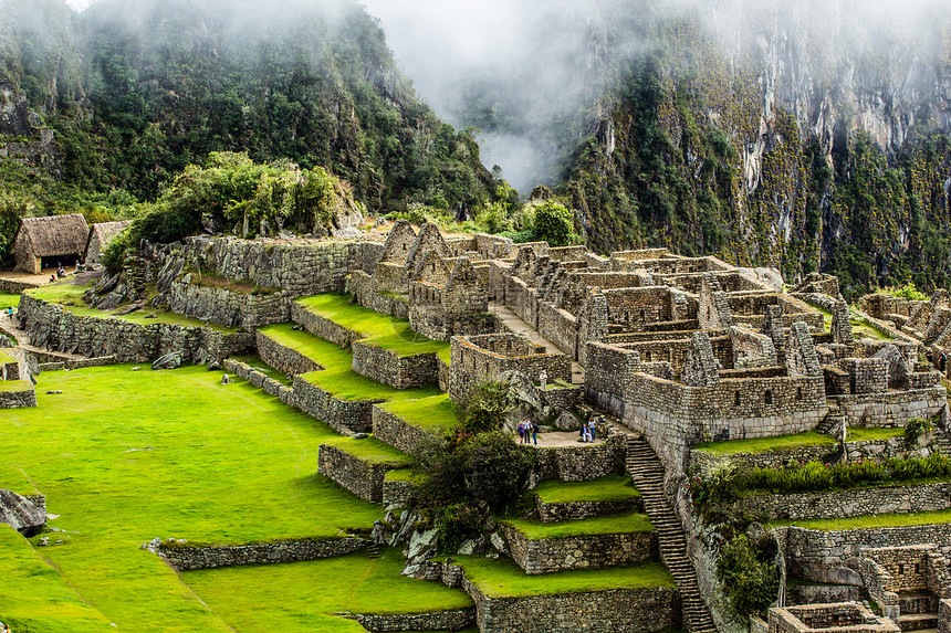 秘鲁安第斯山脉古老的印加城市阳台天空文明旅游石头旅行踪迹岩石废墟世界图片