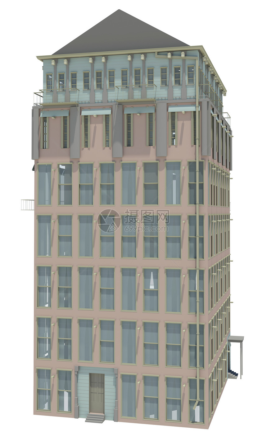 高度精密的大楼市中心中心建筑办公室阳台摩天大楼建造公司经济生长图片