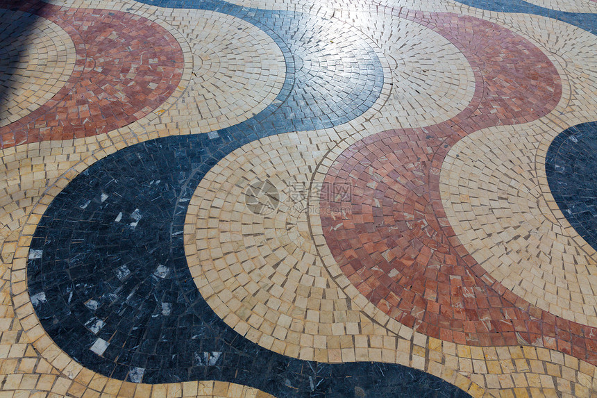西班牙大理石瓷砖混凝土图案旅行石头海岸街道太阳城市地面土壤晴天地板图片