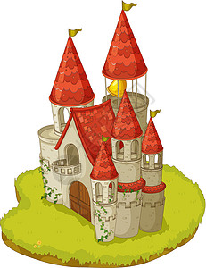 堡垒塔孤立的城堡寓言堡垒插图童话神话帝国想像力故事皇家房子插画