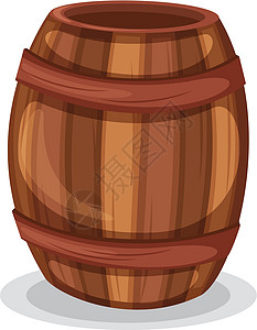 红桶海盗配件棕色贮存松树硬木剪贴卡通片木头粮食团体金属插画