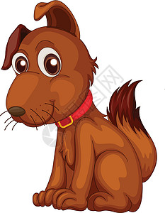 一条狗的使命孤立的狗软盘红色剪裁卡通片哺乳动物情感衣领乐趣动物小狗设计图片
