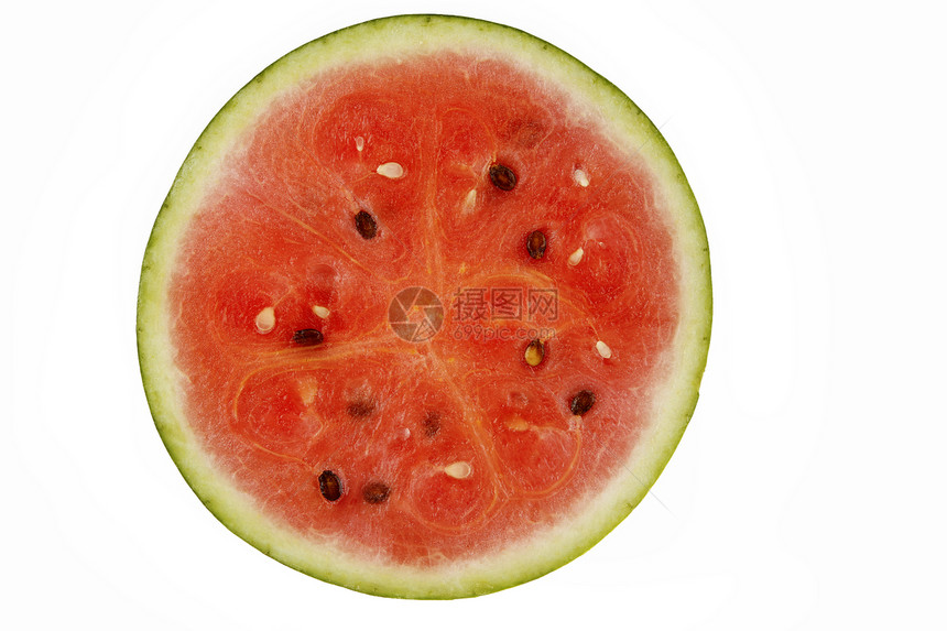 西瓜工作室小吃水果照片营养种子红色圆形圆圈白色图片