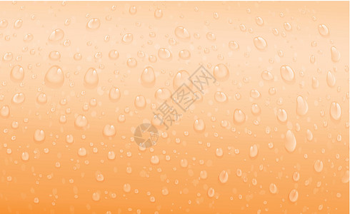 疏水的橙黄色水滴橙子水性疏水学究液体表面飞沫作用草图小球设计图片