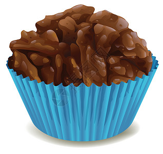 铜蓝鹟蓝色铜巧克力夹子食物食品糖果杯子烹饪卡通片报酬甜点可可插画