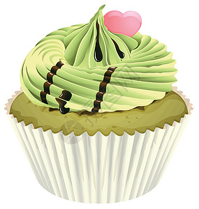 简单蛋糕纸杯食品卡通片烹饪可可插图糖果面包配料巧克力报酬插画
