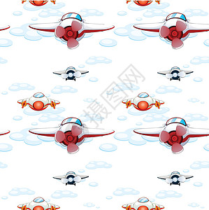 飞机车辆插图天空接缝白色卡通片飞行旅行橙子航空背景图片