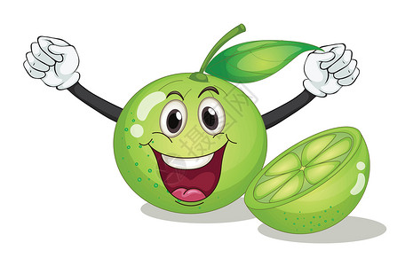 手洗水果柠檬享受水果食品绿色树叶蔬菜草图营养食物眼睛设计图片