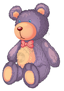 毛绒玩具熊泰迪熊棉布材料绘画毛皮动物泰德卡通片红色游戏草图设计图片