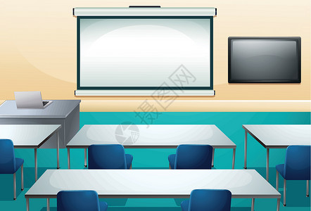 清洁和有色化教室背景图片