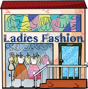 女时装店背景图片
