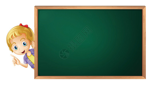 偷窥一个女孩和一头绿野猪黄色红色木板框架绘画木头夹克女士女孩教育设计图片