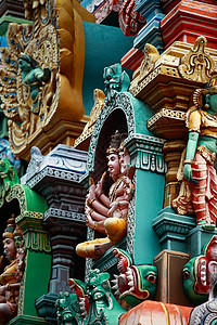 梅纳克希神庙高普拉姆马杜赖高清图片