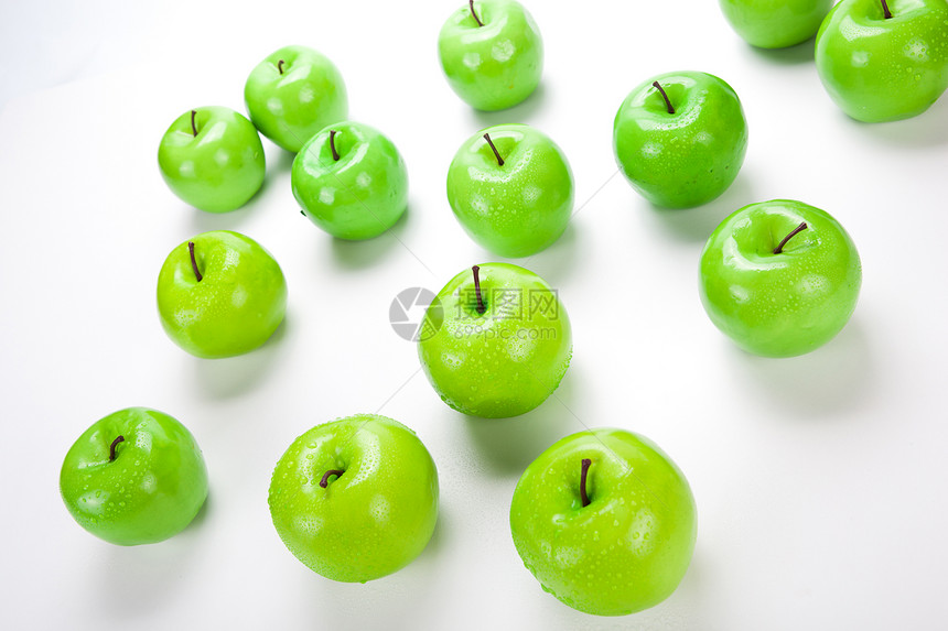 苹果绿1的特写味道甜点水果绿色烹饪牙齿图片
