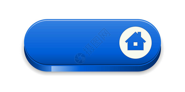 蓝色椭圆形按钮光亮的主页面按钮互联网主页房子插图界面网站徽章公告商业标签插画
