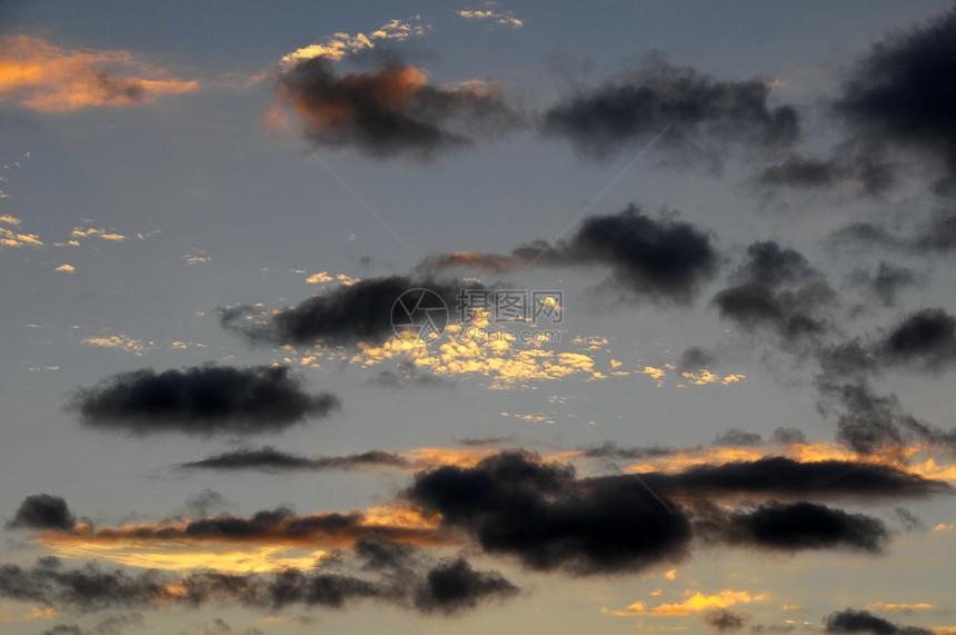 日落时的彩云海洋天空精神大云气氛晚霞阳光太阳风暴宗教图片