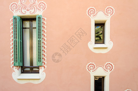 视窗绿色美丽窗户房子房间框架背景图片