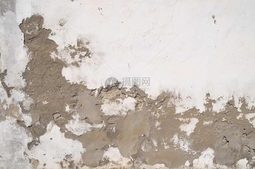 皮革古白墙材料纹理石膏墙壁裂缝水泥白色风化石头建筑学图片