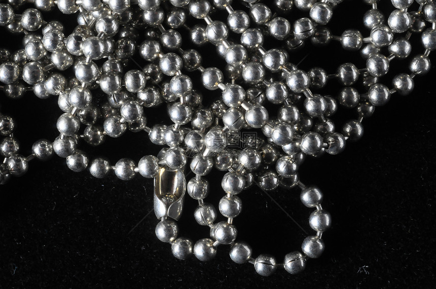 银链质黑色金属工匠网格灰色宝石纹理银链图片