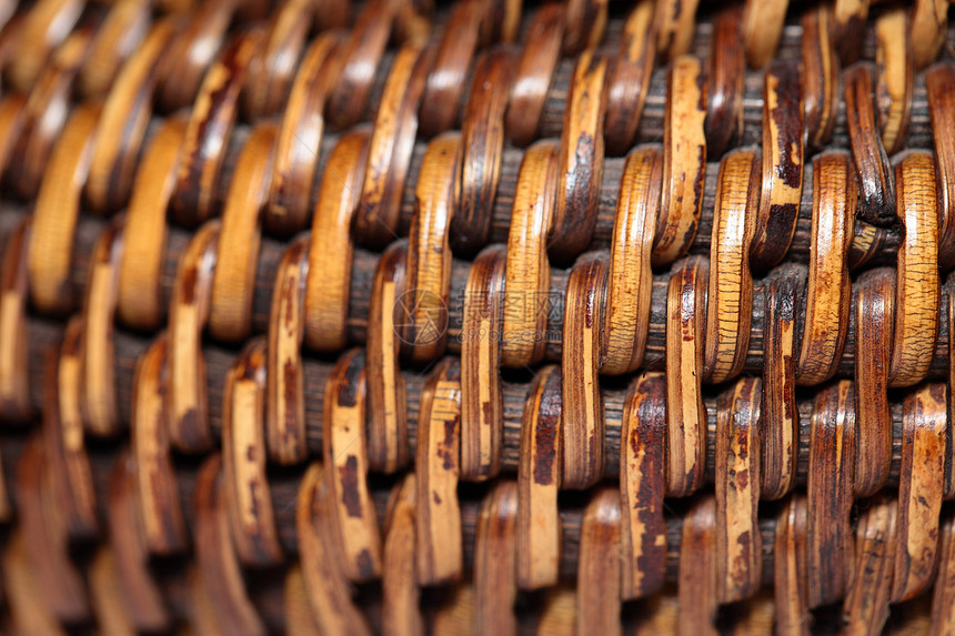 宏中连接的大鼠纤维详情工艺芦苇材料酒吧细绳棕褐色手工线条木头宏观图片