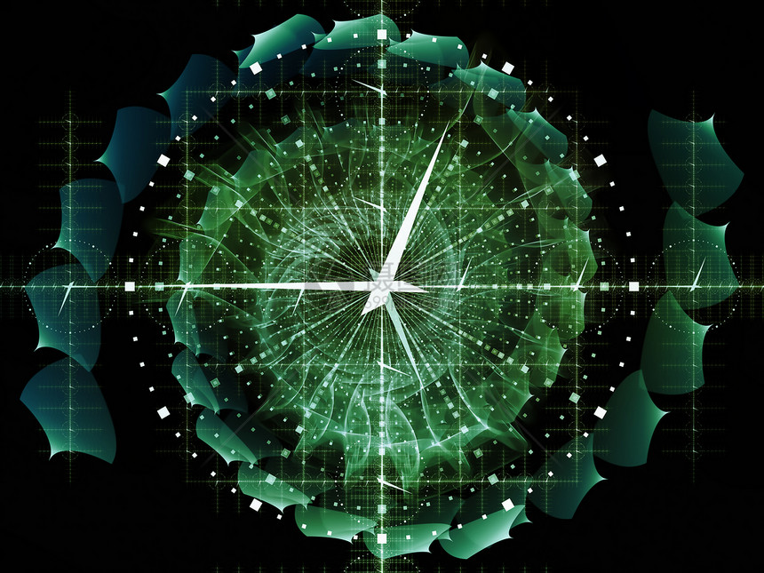 时间网格设计渲染漩涡旋转元素装饰品数学作品发条几何学图片