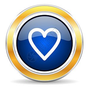 蓝色医疗圆圈心脏图标医疗插图婚礼专家圆圈药品蓝色感情热情按钮背景