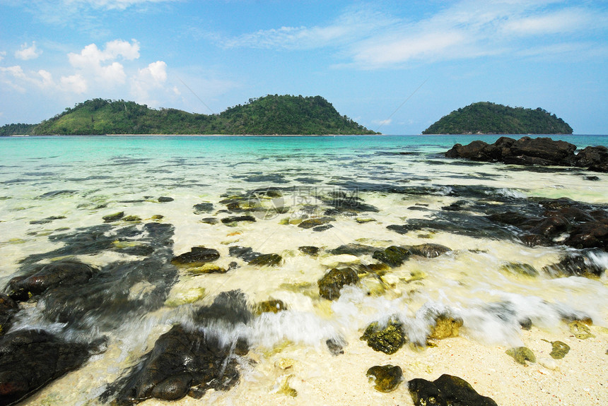 凯岛 泰国萨顿和泰国的象征地蓝色海滩假期风景天空支撑旅游旅行天堂图片