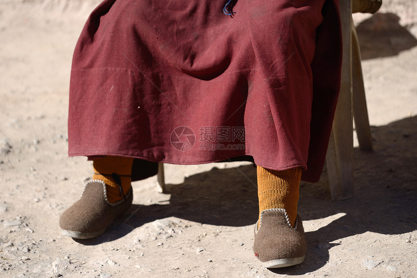 印度雷山僧人脚图片