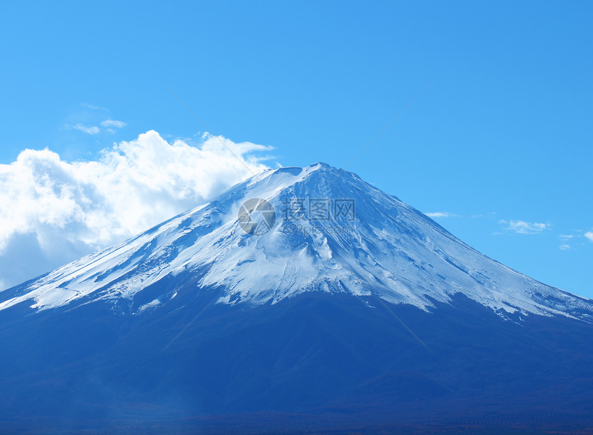 藤山阳光火山顶峰天空蓝色白色日落公吨晴天风景图片