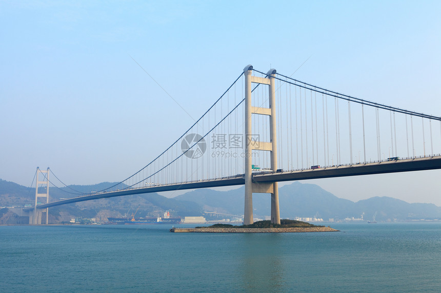 香港有线桥场景青马建筑学天空运输海景运动市中心旅行景观图片