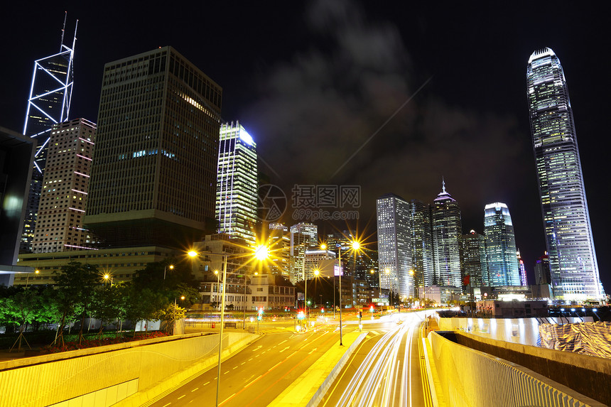 香港中央区晚上夜里图片