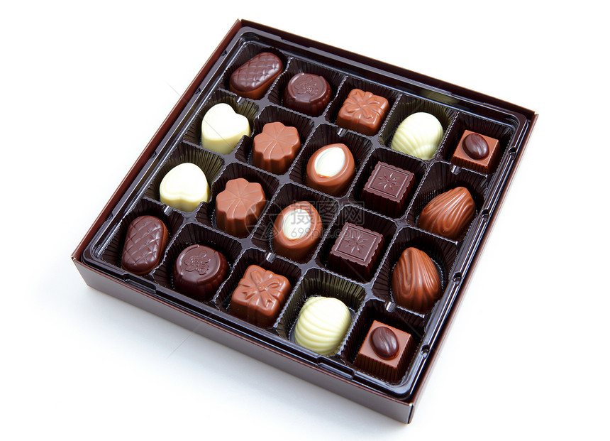 巧克力盒糖果白色糖尿病食物塑料黑色盒子酒精金子礼物图片