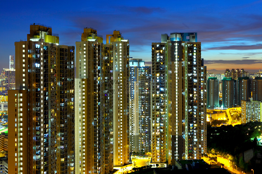 香港市中心城市建筑住宅金融建筑学人群房子建筑物场景民众图片