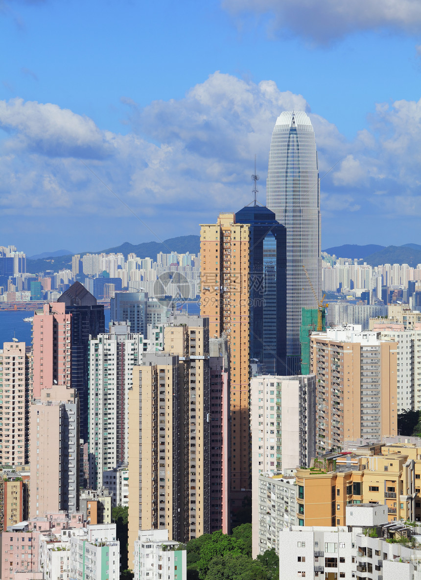 香港大楼地标居民区蓝色建筑景观城市风景街道市中心办公室图片