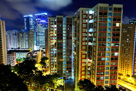 香港的房地产房子财产建筑学公寓市中心场景景观住宅商业天空背景图片