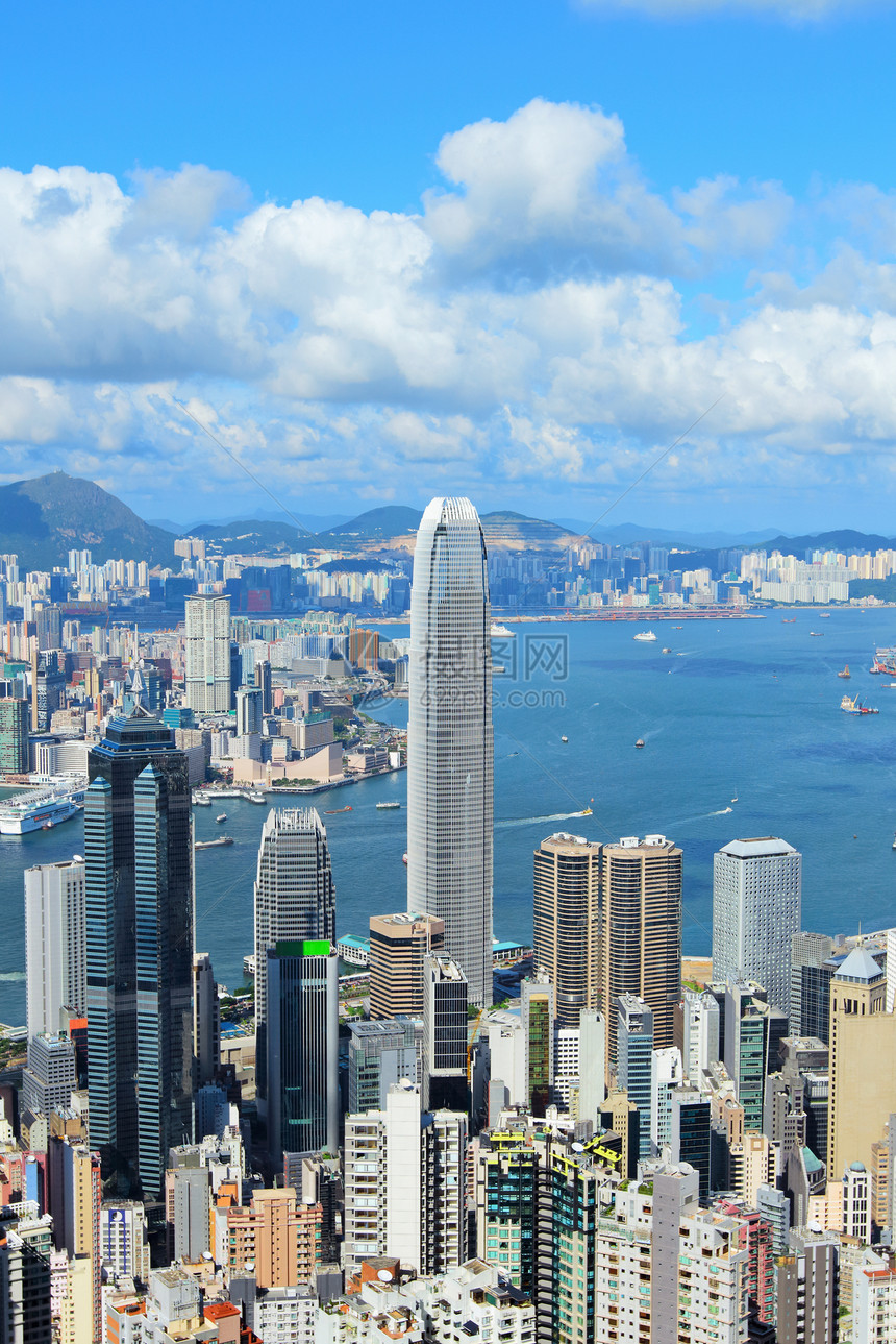 香港天线经济摩天大楼办公室金融景观建筑天空建筑学蓝色商业图片