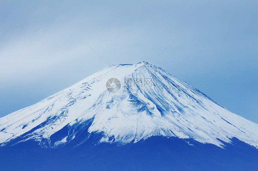 藤山公吨旅行蓝色天空白色箱根日出火山顶峰植物图片