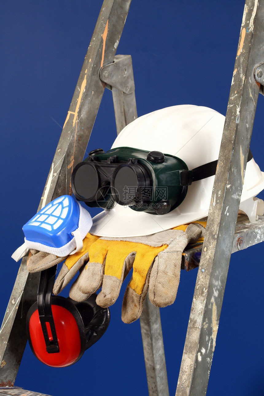 安全风镜健康成套衣服警卫梯子生活面具建设者警告图片