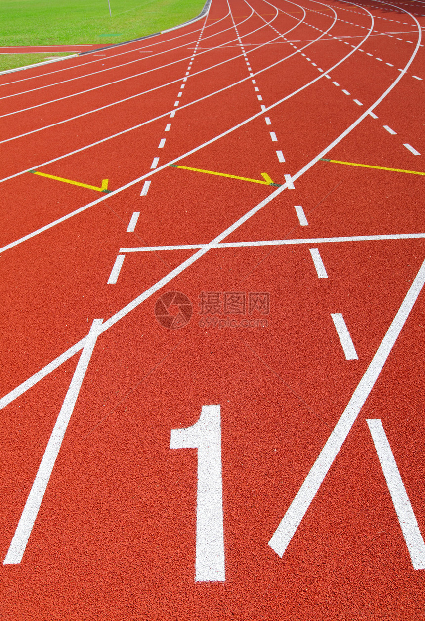 红赛车体育场场地数字运动运动员白色课程赛马场曲线车道图片