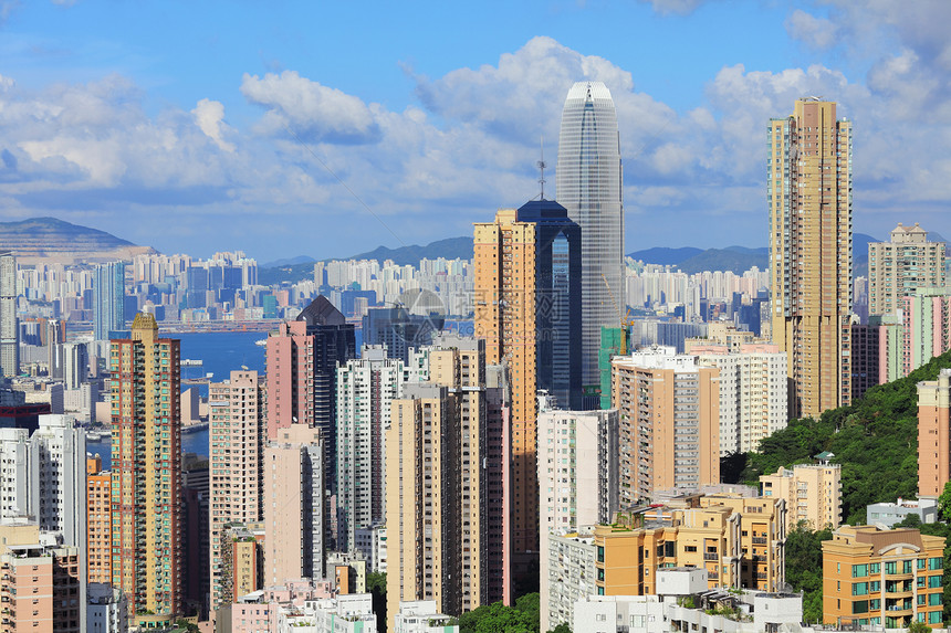 香港日建筑学商业公寓市中心风景住房街道金融景观城市图片
