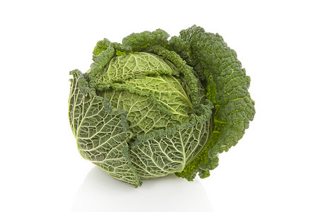白色背景的新鲜绿色菜卷蔬菜产品食物烹饪美食饮食背景图片
