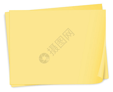 铜版纸空黄色纸纸张模板设计图片
