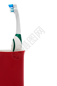 牙刷玻璃红色按钮绿色白色杯子蓝色运动化妆品卫生背景图片